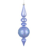 Vickerman N186734D 10 By 2.4" Lilac Candy Glitter Snowflake Finial 4/Bag