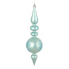 Vickerman N186732D 10 By 2.4" Baby Blue Candy Glitter Snowflake Finial 4/Bag