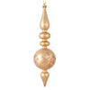 Vickerman N186780D 10 By 2.4" Cafe Latte Candy Glitter Snowflake Finial 4/Bag
