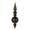 Vickerman N186784D 10 By 2.4" Gunmetal Candy Glitter Snowflake Finial 4/Bag