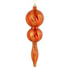 Vickerman N186918D 16.5" Burnished Orange Candy Glitter Finial