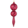 Vickerman N186921D 16.5" Berry Red Candy Glitter Finial
