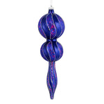 Vickerman N186922D 16.5" Cobalt Blue Candy Glitter Finial