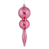 Vickerman N186945D 16.5" Mauve Candy Glitter Finial