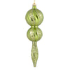Vickerman N186954D 16.5" Celadon Candy Glitter Finial