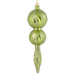 Vickerman N186954D 16.5" Celadon Candy Glitter Finial
