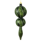 Vickerman N186964D 16.5" Moss Green Candy Glitter Finial