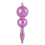 Vickerman N186969D 16.5" Orchid Candy Glitter Finial
