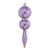 Vickerman N186986D 16.5" Lavender Candy Glitter Finial