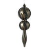 Vickerman N186987D 16.5" Pewter Candy Glitter Finial