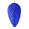 Vickerman N187322D 10" Cobalt Blue Matte Glitter Pinecone Christmas Ornament Pack Of 2