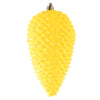 Vickerman N187278D 7" Yellow Matte Glitter Pinecone Christmas Ornament 4 Per Set