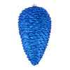 Vickerman N187302D 10" Blue Matte Glitter Pinecone Christmas Ornament Pack Of 2