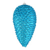 Vickerman N187312D 10" Turquoise Matte Glitter Pinecone Christmas Ornament Pack Of 2