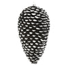 Vickerman N187317D 10" Black/White Matte Glitter Pinecone Christmas Ornament Pack Of 2
