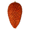 Vickerman N187218D 7" Burnished Orange Matte Glitter Pinecone Christmas Ornament 4 Per Pack