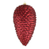 Vickerman N187219D 7" Wine Matte Glitter Pinecone Christmas Ornament 4 Per Pack