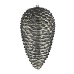 Vickerman N187325D 10" Limestone Matte Glitter Pinecone Christmas Ornament Pack Of 2