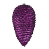 Vickerman N187326D 10" Plum Matte Glitter Pinecone Christmas Ornament Pack Of 2