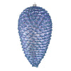 Vickerman N187329D 10" Periwinkle Matte Glitter Pinecone Christmas Ornament Pack Of 2