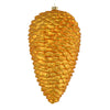 Vickerman N187230D 7" Antique Gold Matte Glitterpinecone Christmas Ornament Set Of 4