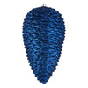 Vickerman N187231D 7" Midnight Blue Matte Glitter Pinecone Christmas Ornament 4 Per Set