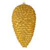 Vickerman N187337D 10" Honey Gold Matte Glitter Pinecone Christmas Ornament Pack Of 2