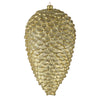 Vickerman N187338D 10" Champagne Matte Glitter Pinecone Christmas Ornament Pack Of 2