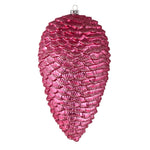 Vickerman N187345D 10" Mauve Matte Glitter Pinecone Christmas Ornament