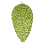Vickerman N187254D 7" Celadon Matte Glitter Pinecone Christmas Ornament 4 Per Set