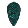 Vickerman N187262D 7" Sea Blue Matte Glitter Pinecone Christmas Ornament 4 Per Set