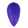 Vickerman N187266D 7" Purple Matte Glitter Pinecone Christmas Ornament 4 Per Set