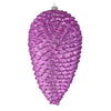 Vickerman N187269D 7" Orchid Matte Glitter Pinecone Christmas Ornament 4 Per Set