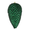 Vickerman N187274D 7" Midnight Green Matte Glitter Pinecone Christmas Ornament 4 Per Set