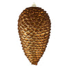 Vickerman N187376D 10" Mocha Matte Glitter Pinecone Christmas Ornament Pack Of 2