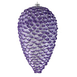 Vickerman N187386D 10" Lavender Matte Glitter Pinecone.