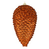 Vickerman N187388D 10" Copper Matte Glitter Pinecone Christmas Ornament Pack Of 2