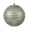 Vickerman N187623D 4" Wrought Iron Candy Finish Ball Ornament With Glitter Lines 4 Per Bag