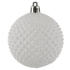 Vickerman N188411D 2.75" White Durian Glitter Ball Ornament 12 Per Bag