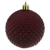 Vickerman N188419D 2.75" Wine Durian Glitter Ball Ornament 12 Per Bag