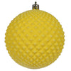 Vickerman N188478D 2.75" Yellow Durian Glitter Ball Ornament 12 Per Bag
