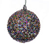 Vickerman N188499DQ 2.75" Multi-Color Durian Sequin Glitter Ball Christmas Ornament 12 Pieces Per Bag
