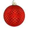 Vickerman N188403D 2.75" Red Durian Glitter Ball Ornament 12 Per Bag