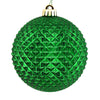 Vickerman N188404D 2.75" Green Durian Glitter Ball Ornament 12 Per Bag