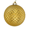Vickerman N188408D 2.75" Gold Durian Glitter Ball Ornament 12 Per Bag