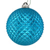 Vickerman N188412D 2.75" Turquoise Durian Glitter Ball Ornament 12 Per Bag