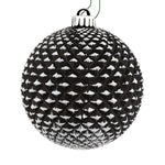 Vickerman N188417D 2.75" Black Durian Glitter Ball Ornament 12 Per Bag