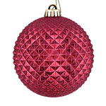 Vickerman N188421D 2.75" Berry Red Durian Glitter Ball Ornament 12 Per Bag
