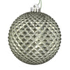 Vickerman N188523D 4" Wrought Iron Durian Glitter Ball Ornament 6 Per Bag