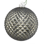 Vickerman N188525D 4" Limestone Durian Glitter Ball Ornament 6 Per Bag